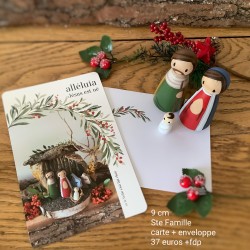 Ste Famille et carte de Noël